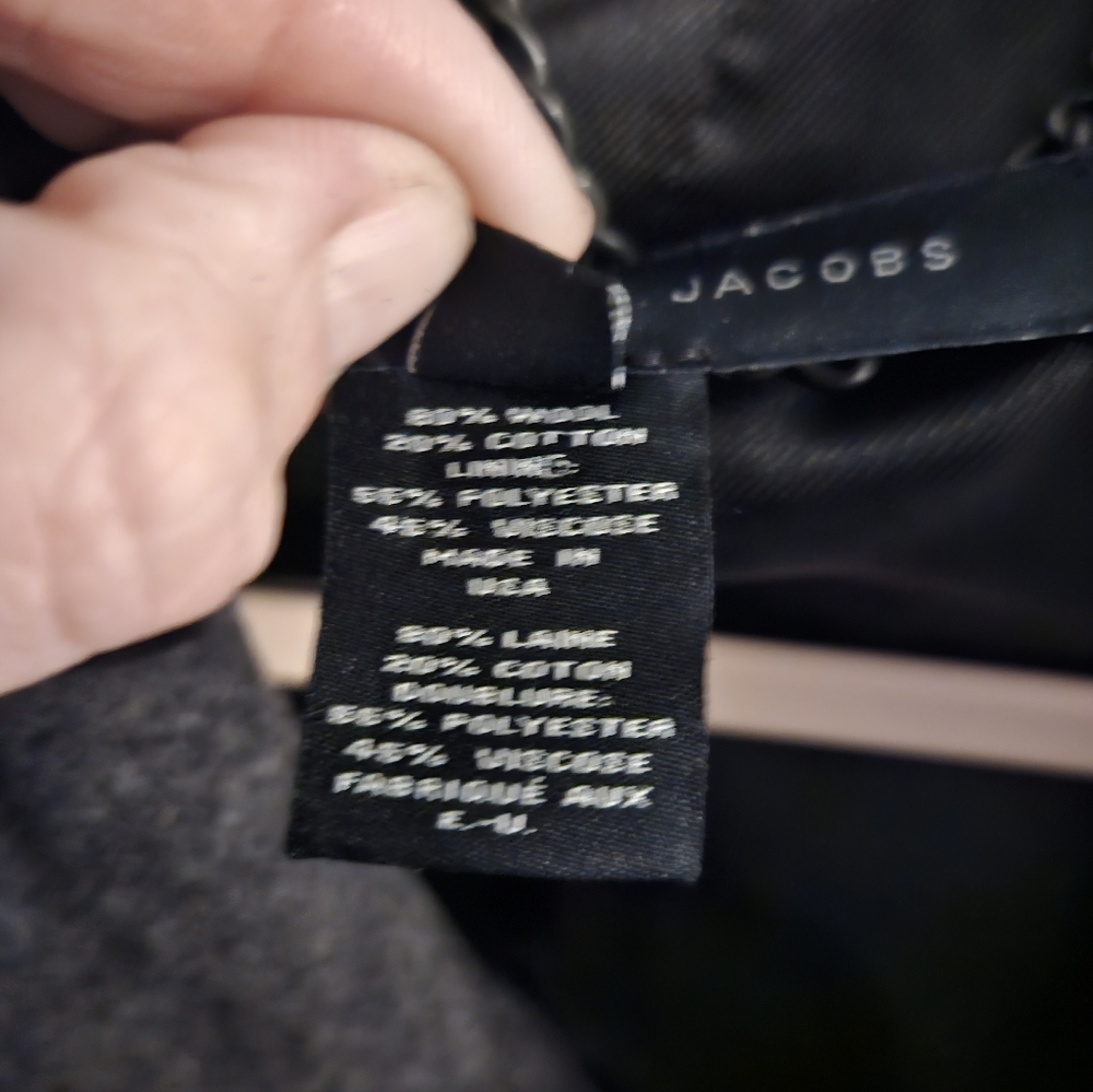 Marc By Marc Jacobs Men's Gray Peacoat XL - Picture 5 of 7